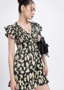 Stylish Smocked Floral Dress