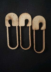 Wooden Safety Pin Embellishments