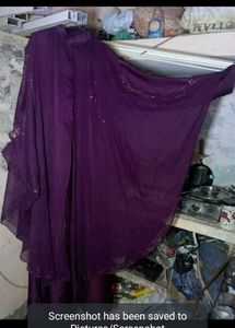 Beautiful Purple burkha Set
