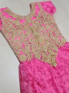 Pink Ethnic Gown, donation motive 🙌