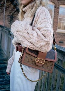 LOUIS VUITTON**DAUPHINE MM SATCHEL BAG* WD BOX