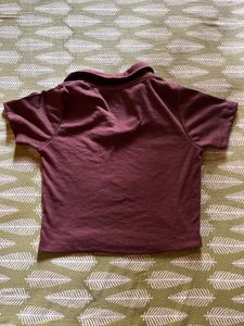Brown Cropped Tshirt