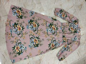 Pink Floral Maxi Dress