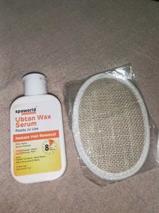 Spaworld Ubtan Wax Serum with natural loofah
