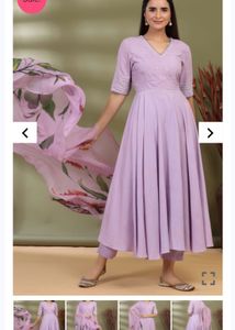 Lilac Anarkali