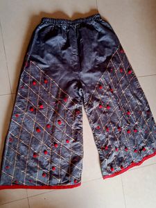 Beautiful Grey And Red Plazo Set 😍💓