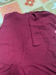 Maroon Formal top