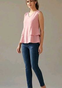 Chic Pink Peplum Top