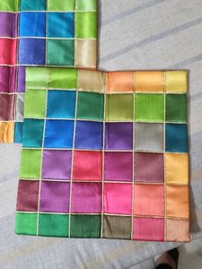 Vibrant Patchwork cushion covers set of