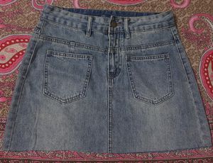Denim Mini Skirt From Savana