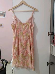 Floral Print Ruffle Strap Dress