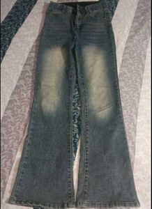 Flared Blue Wash Jeans