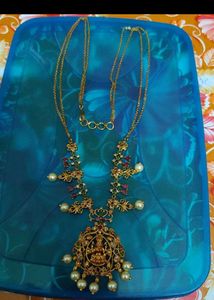 Panchaloham Gold Necklace with Lakshmi Pendant