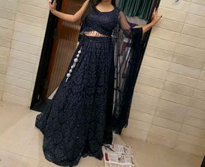 Dark Blue Lehenga