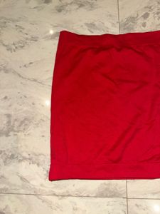 Red tube top