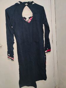 Straight Black Kurti