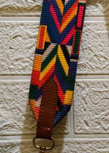 Sling Bag with Colourful Strap