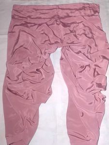 Elegant Rose Pink Silk Salwarsuite crep