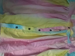 Pastel Tie-Dye Bell Sleeve Top