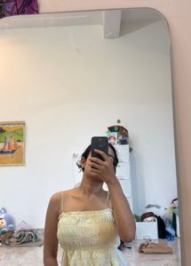 Smocked Eyelet Cami Top