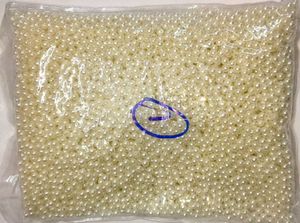 Pear Cream half kg 5mm Beads for Jewelry Making