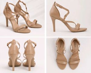 Elegant Nude Strappy Heels