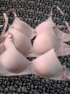 High quality  3 Light Pink Bras