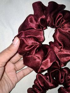 Set of 3 Satin Scrunchies