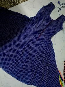 Elegant Blue Printed Kurta usd