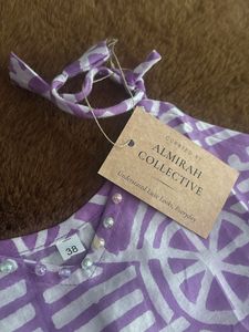 Purple Handcrafted Cotton Camisole Top