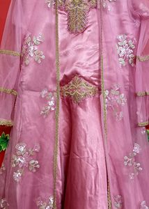 Beautiful Pink Gown With Shrug New
