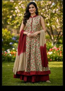 bust 38 Elegant Indian Ethnic Kurta Set with Dupat