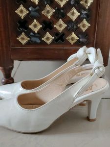 Elegant White Heels