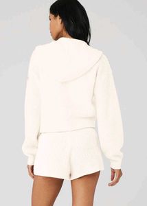 Cozy Waffle Knit Zip-Up Hoodie