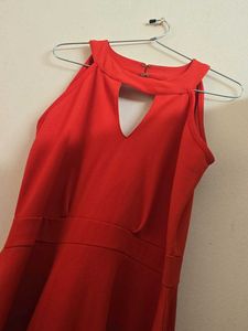 Stunning Red Cut-Out Mini Dress