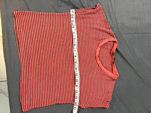 Zara Crop Top Coral Color