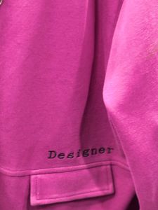 Stylish Pink 'Designer' Bomber Jacket