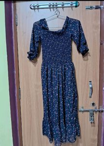 Navy Blue Strechable Dress