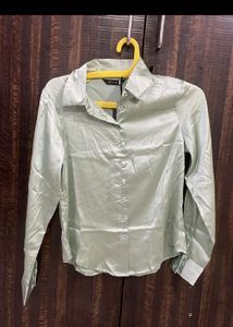 Light Green Button-Up Shirt