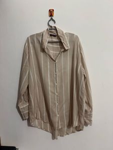 Striped Button-Up Shirt