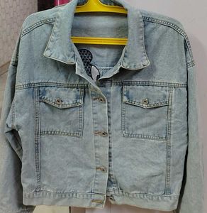 Denim Jacket with Mickey Mouse Detail
