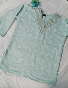 Light green short kurta 💚