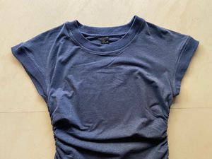 THE LABEL LIFE Blue Ruched T-Shirt