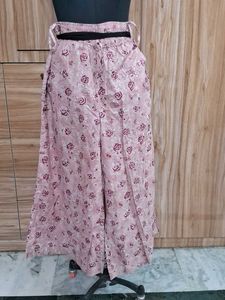 Farida Gupta Pink Floral Palazzo Pants