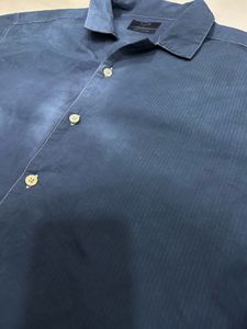 Men's Black Short Sleeve Button-Up Shirt
