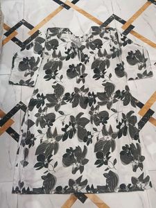 Chic Floral Print Kurta