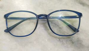 Stylish Blue Round Frame Glasses