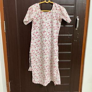 Floral Print Kurta