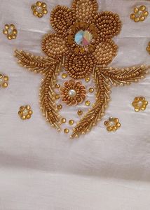 Designer Saree With Blouse, Size 38''