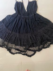 Chic Black Halter Neck Mini Dress